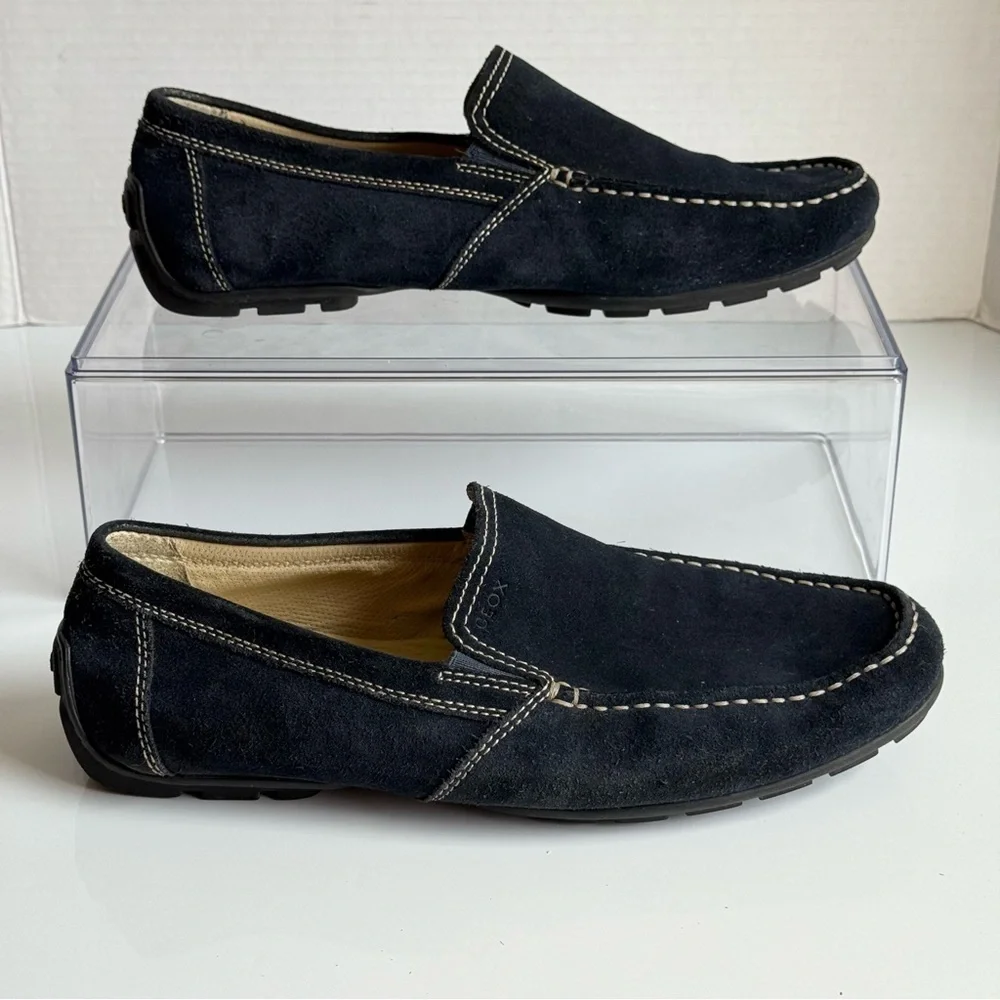Geox Respira Suede Moner Driving Loafers Moccasins Size 9 US